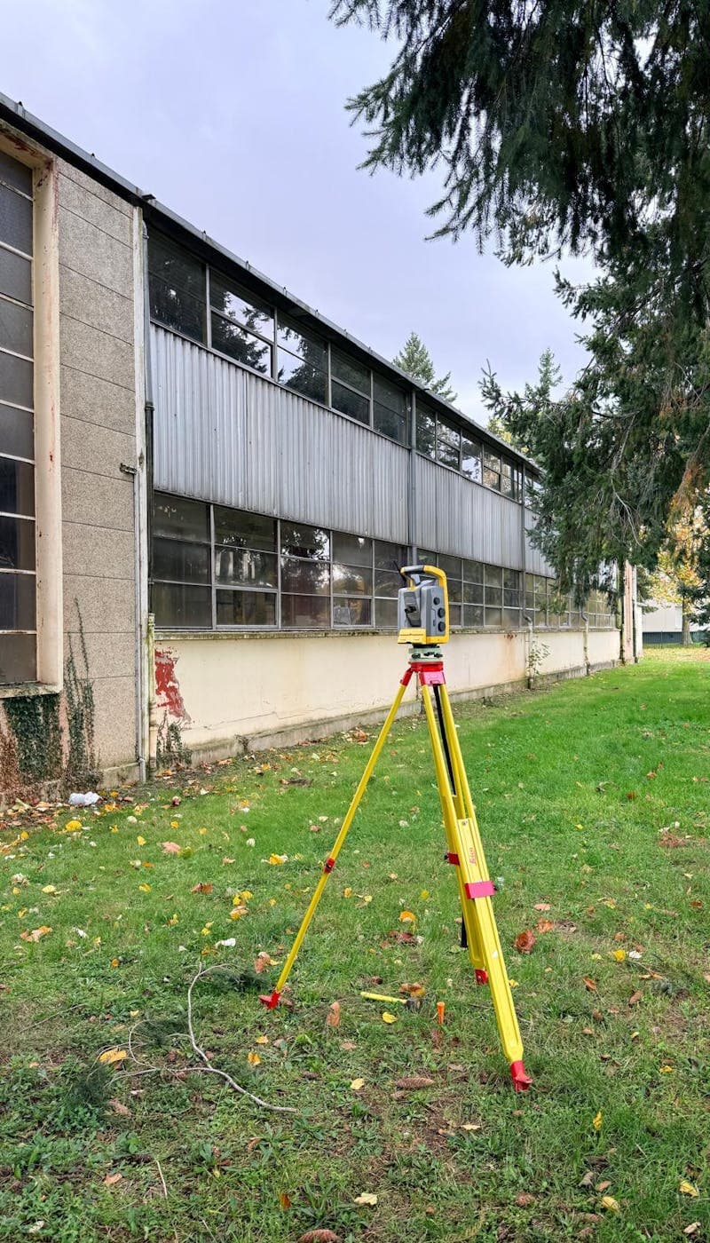 Relevé topographique et des façades de l'école Paul Eluard à EVREUX - Article GEO SEINE Géomètre-Expert Normandie